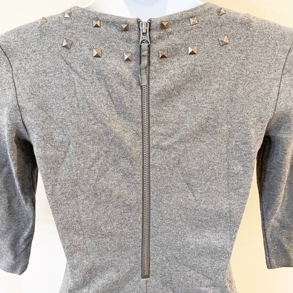 Armani Exchange Bodycon Studded Mini Dress Gray XS - Picture 6 of 9